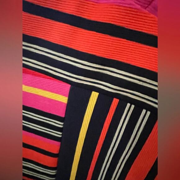 Cato Bold Striped Faux Wrap Asymmetrical Dress - EUC - 18W - Picture 5 of 8
